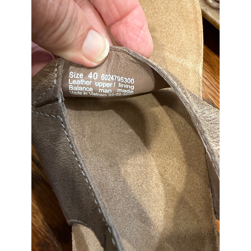 Dansko Reece Brown Leather Toe Loop Slingback Sandals Womens 40 Ortho comfort - Picture 3 of 5